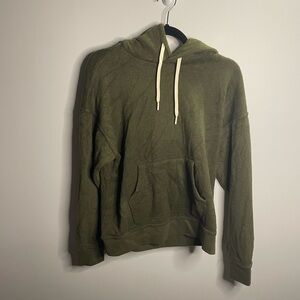 Outerknown Women’s Green Terry Hightide Hoodie Pockets